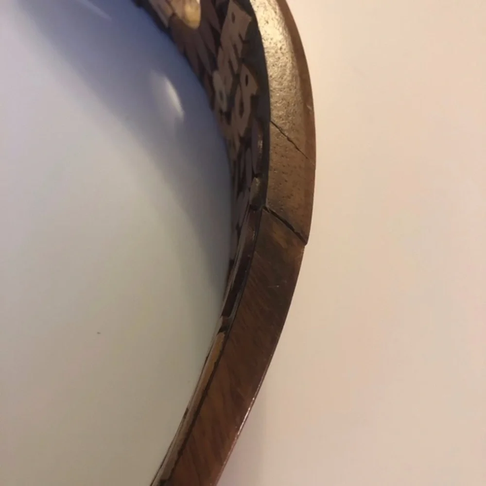 Costa Rica Wood Carved Floral Wine Bottle Holder
